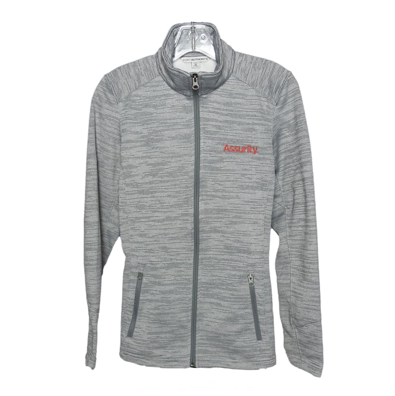 Womens Port Authority Digi Stripe Fleece Jacket