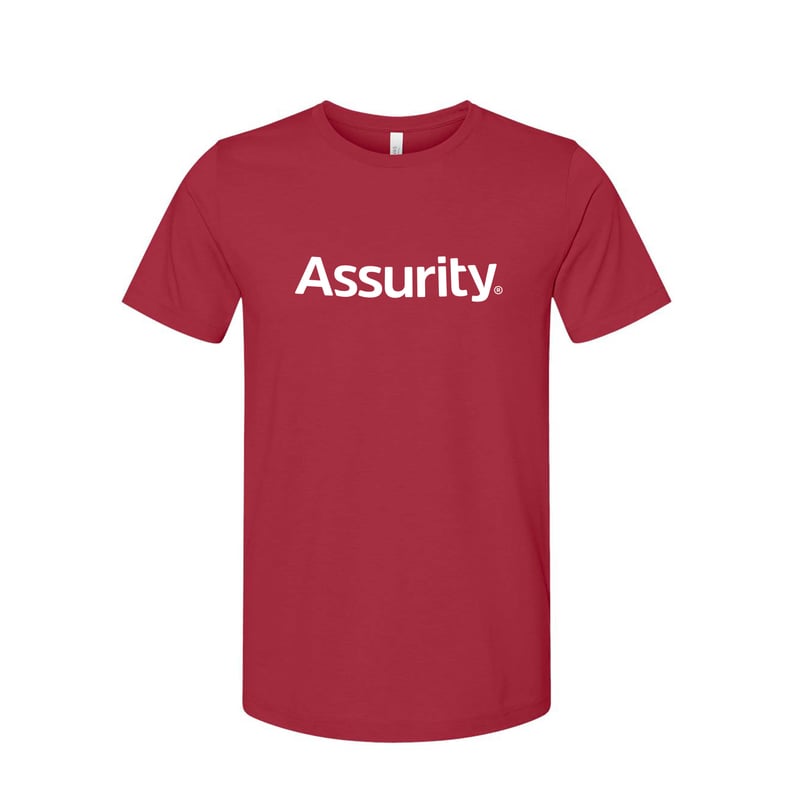 Unisex Red or Grey BELLA+CANVAS Jersey Short Sleeve Tee