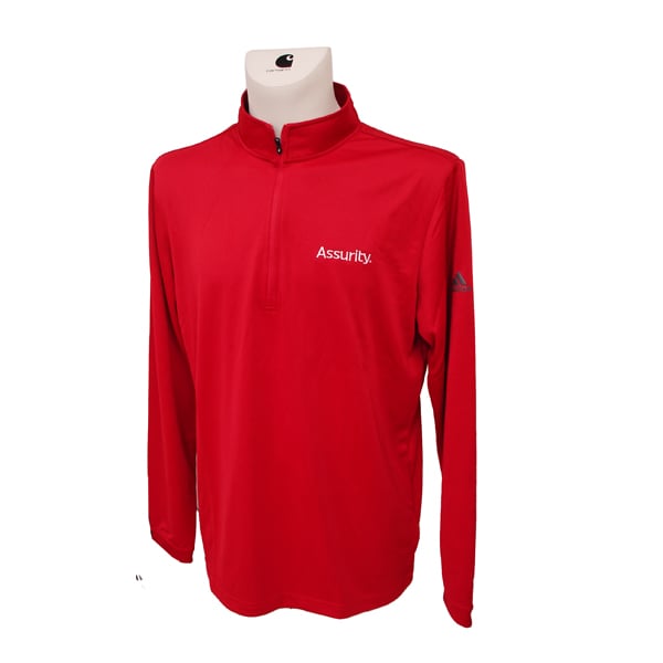 Mens ECO Adidas Lightweight ¼ zip pullover